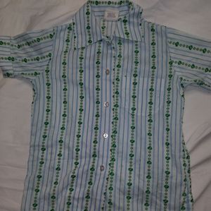 Vintage Girl Scout Uniform Shirt 70s Size 7